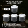 Led RGBW stainless steel circular buried light UD6W-RGBW