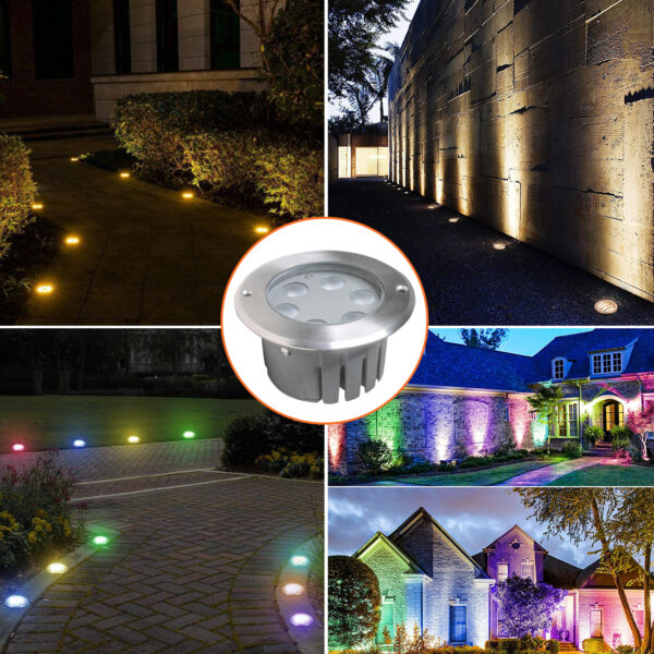 Led RGBW stainless steel circular buried light UD6W-RGBW