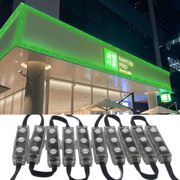 3 LED Window Lights GLMD192 and Track