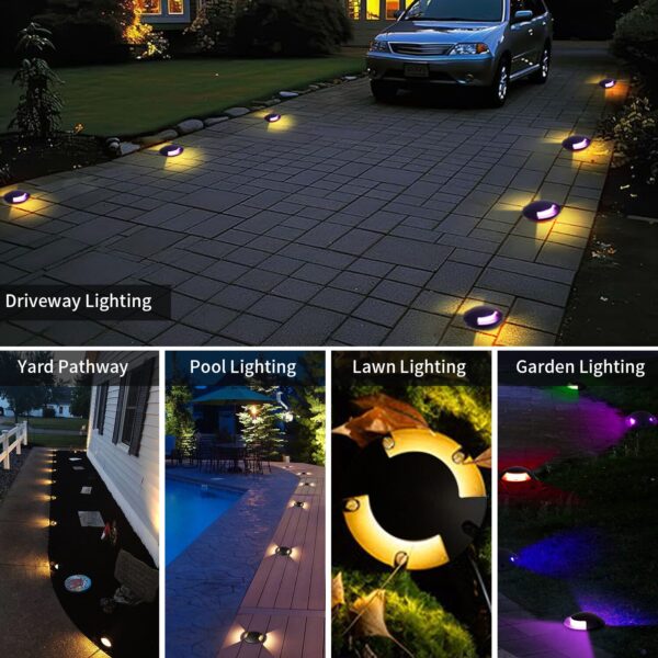 Well Lights Landscape Light Outdoor In Ground Lights  UD3W6W9W-RGBW