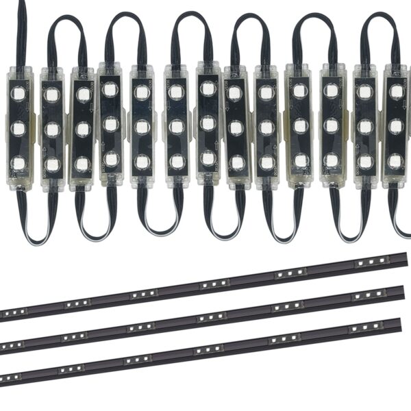 3 LED Window Lights GLMD192 and Track