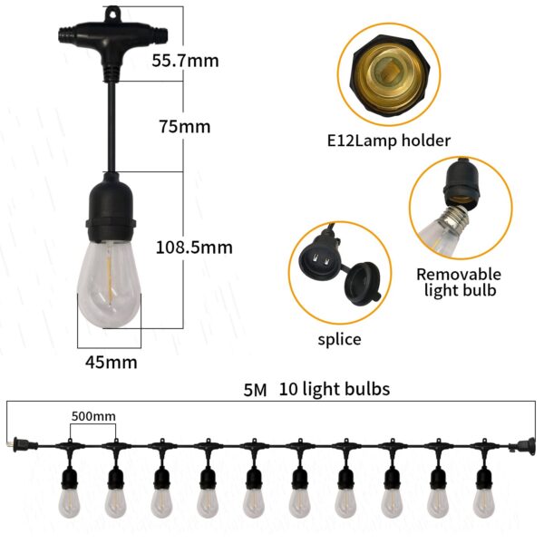 Bulb String Lights GLMD181-T-H